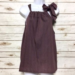 French Connection Adjustable Tank Top w/ Bow Sz L